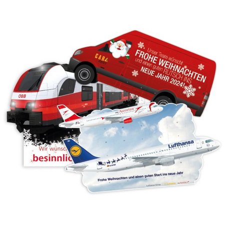 Adventskalender mit Individuelle Kalender Form als Werbegeschenk
