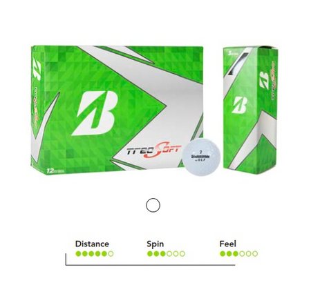 Bridgestone TreoSoft Golfball mit Logo oder individueller Werbung bedruckt