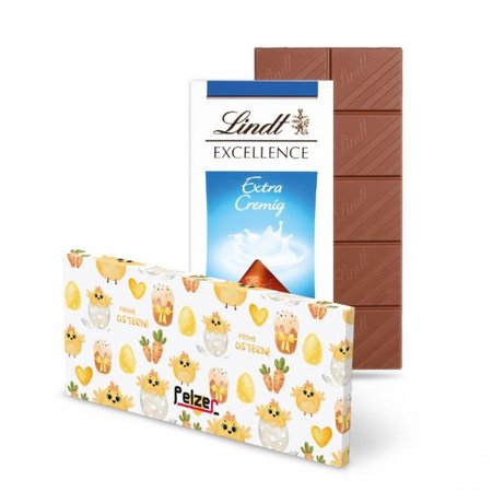 100g Schokoladentafel Lindt Excellence bedrucken zu Ostern