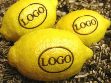 große Logo-Zitrone