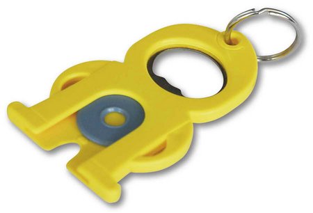 Schlüsselanhänger WOLLI mit Einkaufswagenchip
