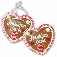 Lebkuchenherz mit individuellem Marzipan
