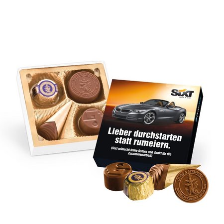 Lindt Pralines kleiner Dank bedrucken als Werbegeschenk