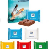 Werbe-Klappkarte Ritter SPORT Mini mit Logo