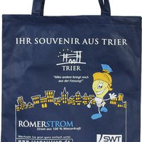 PP-Tasche ca. 38x42 cm mit Bodenfalte mit Werbung oder Logo