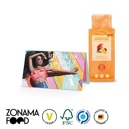 Zonama Zebra Ice bedrucken mit Logo als Werbegeschenk