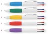 4-Farben Kugelschreiber Plastik mit Logo