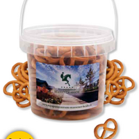 Snack to go Mini-Brezeln mit Firmenlogo oder Werbedruck