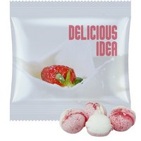Erdbeere-Joghurt Bonbons ca. 15g in Midi-Tüte mit Logo