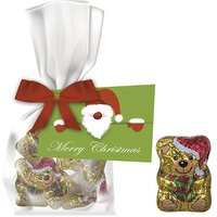 Schoko Weihnachtsbärchen mit Logo