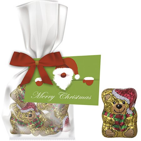 Schoko Weihnachtsbärchen mit Logo