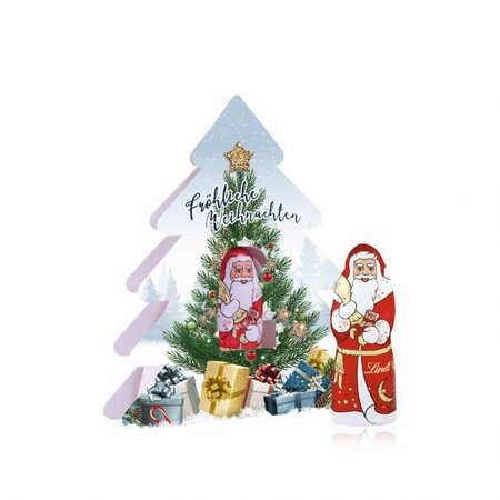 Weihnachtsbaum mit Nikolaus mit Werbedruck