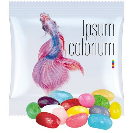 Jelly Beans sauer-Mix 10g mit Logo 