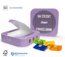 Appbox im Werbedruck mit Ritter Sport Schokowürfeln