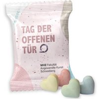 Traubenzuckerherzen bunt Werbetüte 4 Stück