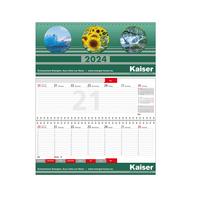 Quer Terminplaner Business plus Register in eigenem Logo oder Motiv günstig bedrucken