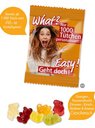 Gummibärchen mit Werbung