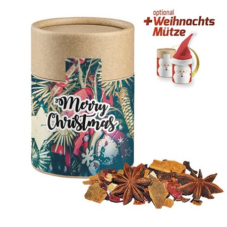 Glühweingewürz 45g in Biologisch abbaubare Eco Pappdose Midi mit Werbung