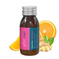 Vitamin-Shot Orange+Ingwer mit eigenem Logo