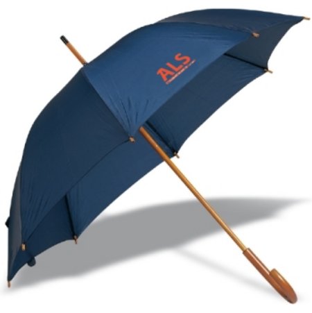 CALA Regenschirm mit Holzgriff mit Logo