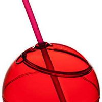 Fiesta Trinkball und Strohhalm mit Werbedruck