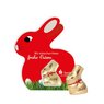 Promotion-Card Hase mit Lindt-Hase und Werbung