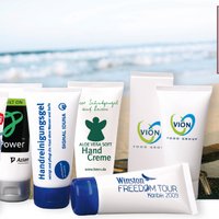 Aloe Vera Bodylotion mit Werbung mit Firmenlogo oder Werbedruck