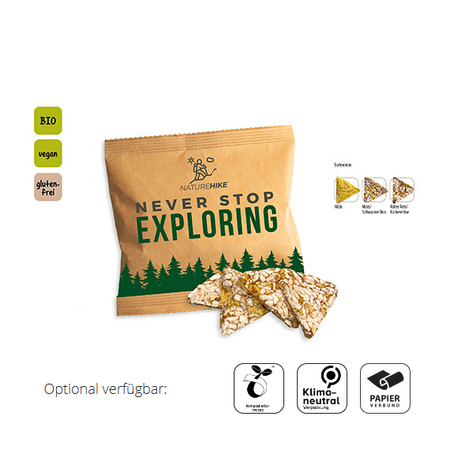 BIO Mais Knusperecken mit Werbedruck