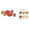 Bonbon Wickler mit Werbedruck