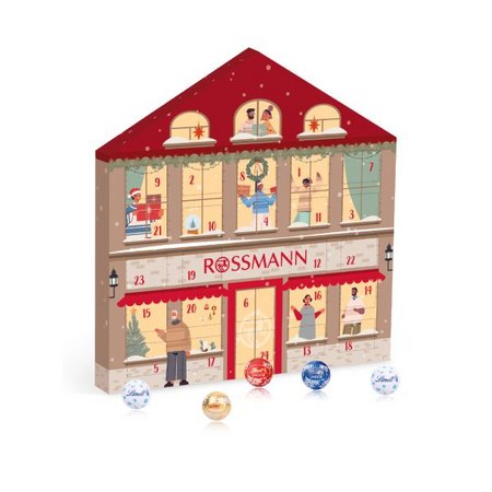 Adventskalender-Haus Lindt mit eigenem Logo