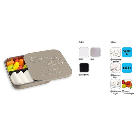 Twin Tin geprägt mit Werbedruck