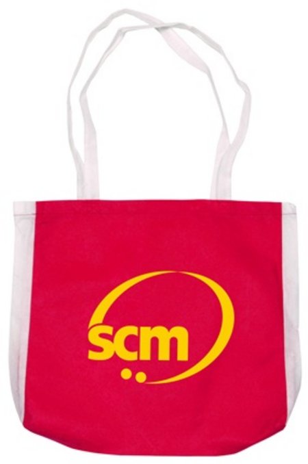 Non Woven Tasche duo mit Werbung