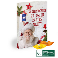 Adventskalender mit Ritter Sport Schokowürfeln mit Logo