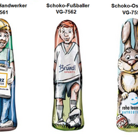 Schokoladenfiguren Handwerker Fußballer Osterhase