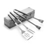 Grillset aus Metall im Aluminium Koffer