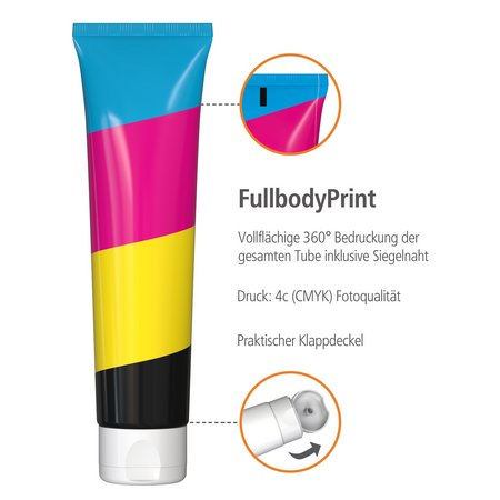 Duschgel Ingwer-Limette 100ml Tube Fullbody Print