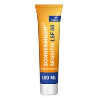 Sonnenmilch sensitiv LSF 50 in 100 ml Tube individuell bedrucken als Werbegeschenk