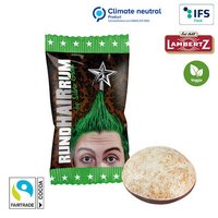 Maxi Lebkuchen-Schmaus im Flowpack mit individuell bedruckten Design als günstiges Werbemittel und mit ihrem Logo oder Emblem