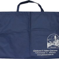 PP-Tasche ca. 70x50cm mit zwei kurzen Henkeln mit Werbung oder Logo