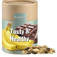 Müsli Knusper Banane-Schoko mit Logo
