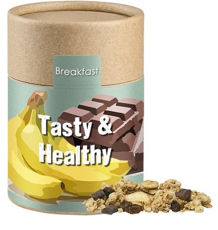 Müsli Knusper Banane-Schoko mit Logo