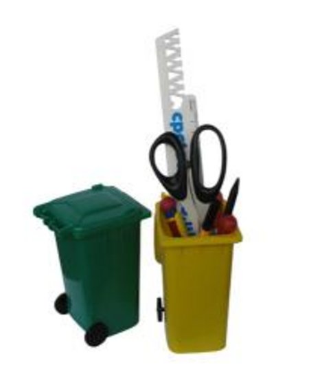 Recycling - Stifteköcher "Mülltonne"