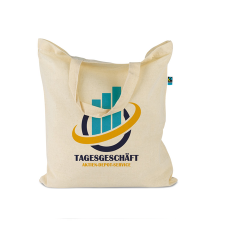 Fairtrade Baumwolltasche in eigenem Design bedrucken als Werbemittel