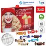 Nachhaltiger Premium Präsent Wand-Adventskalender individuell bedruckt mit ihrem Logo und gefüllt mit Celebrations Mix