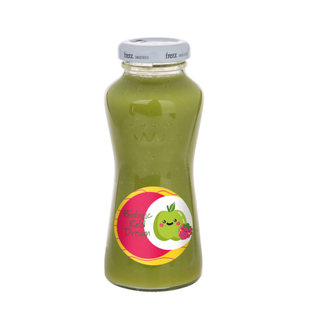 grüner Smoothie mit Logo