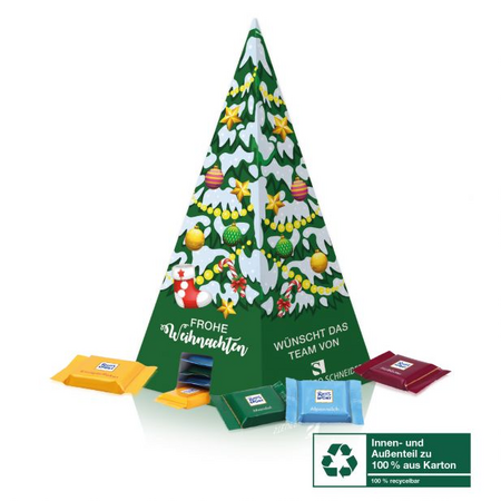 Karton Adventskalender Weihnachtspyramide Ritter Sport Inhalt