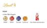 Standbodenbox Lindt Weihnachten Inhalt der Werbebox