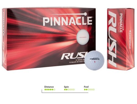 Pinnacle Rush Golfball mit individueller Werbung oder Logo bedruckt
