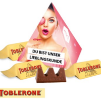 Toblerone Mini, 3er mit Firmenlogo / Werbedruck