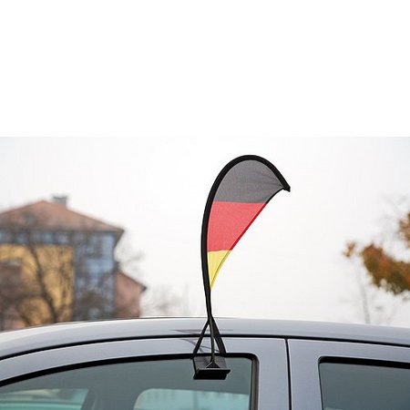 Autofahne Windsegel mit Werbung oder Logo